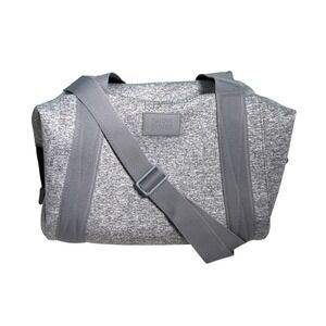 DAGNE DOVER Landon Neoprene Carryall Duffle Gym Travel Bag Heathered Grey Medium